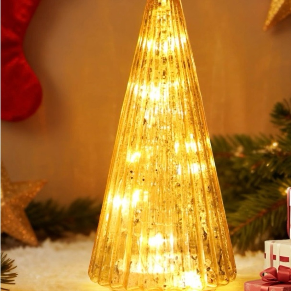 Glass Gold Christmas tree